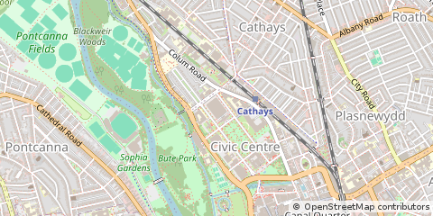 Map of Cardiff