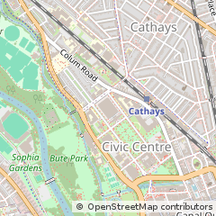 Map of Cardiff