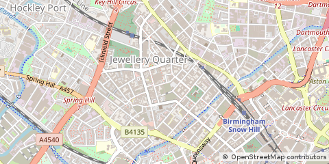 Map of Birmingham, West Midlands