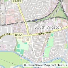 Map of Leicester, Leicestershire