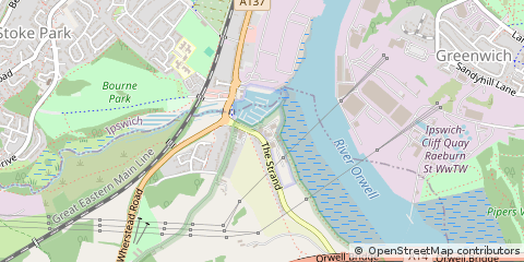 Map of Ipswich, Suffolk