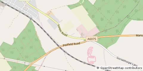 Map of Warsop, Nottinghamshire