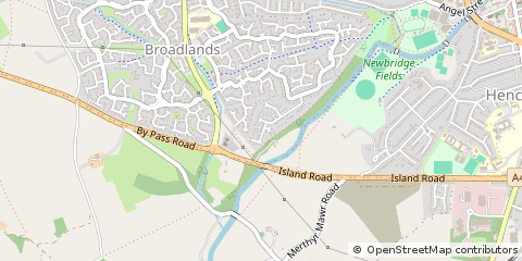 Map of Bridgend