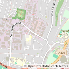 Map of High Wycombe, Bucks