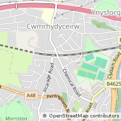 Map of Swansea