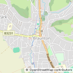 Map of Braunton, Devon