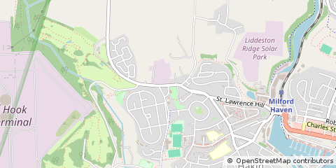 Map of Milford Haven, Pembrokeshire