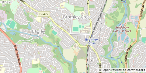 Map of Bolton, Lancashire