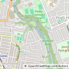 Map of Newcastle Upon Tyne, Tyne and Wear