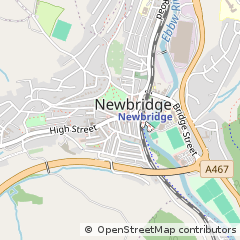 Map of Newbridge, Caerphilly