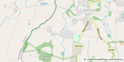 Map of Crockham Hill, Kent