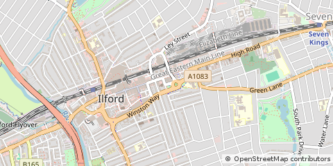 Map of Ilford