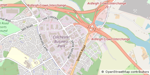 Map of Colchester, Essex