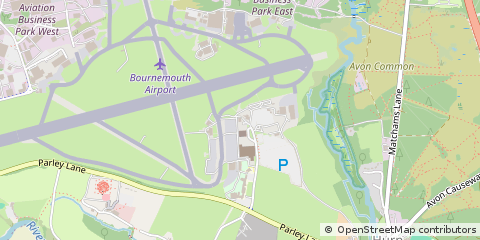 Map of Christchurch, Dorset
