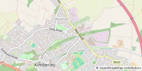Map of Nottingham, Nottinghamshire