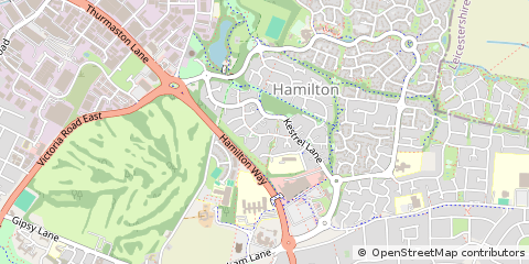 Map of Leicester