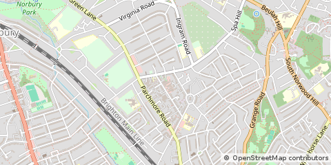 Map of Thornton Heath, Surrey