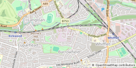 Map of Coatbridge