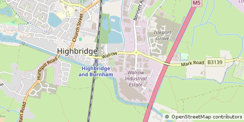 Map of Highbridge