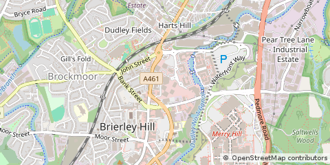 Map of Brierley Hill, West Midlands