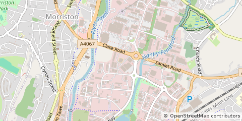 Map of Swansea