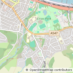 Map of Colwyn BAY, Conwy