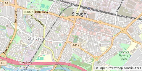Map of Slough, Berkshire