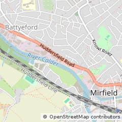 Map of Mirfield, West Yorkshire