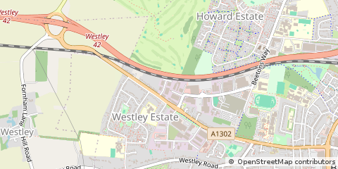 Map of Bury ST Edmunds, Suffolk