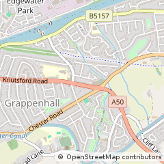 Map of Warrington, Cheshire