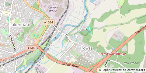 Map of Norwich Norfolk, Norfolk