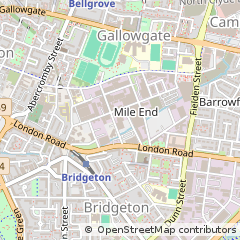 Map of Glasgow, Strathclyde