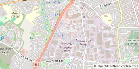 Map of Warwick, Warks