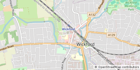 Map of Wickford, Essex