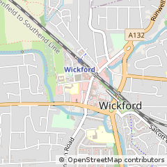Map of Wickford, Essex