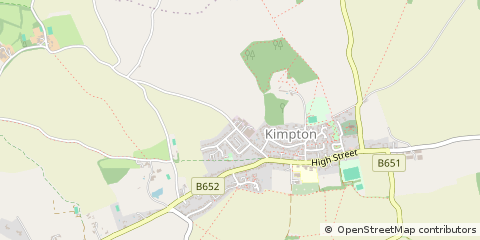 Map of Hitchin, Hertfordshire