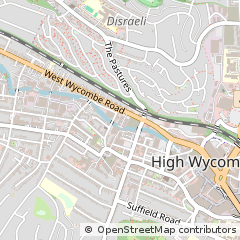 Map of High Wycombe, Buckinghamshire