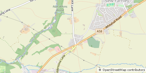 Map of Leeds, West Yorkshire