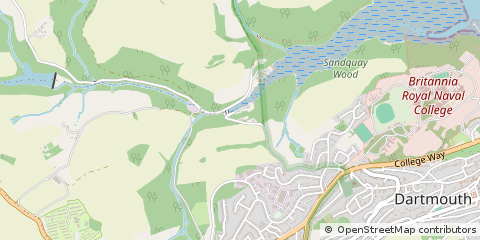 Map of Datmouth, Devon