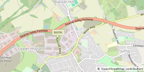 Map of Barnsley