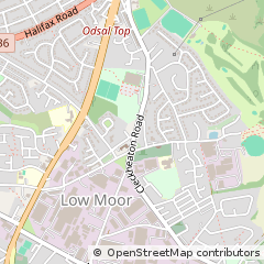 Map of Bradford, West Yorkshire