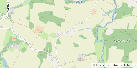 Map of Lewes, East Sussex