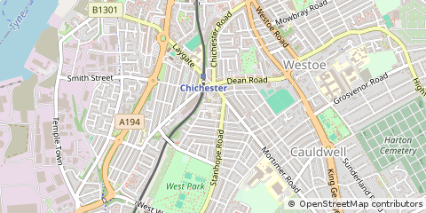 Map of South Shields