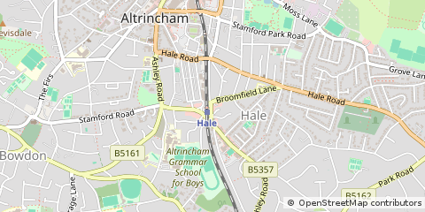 Map of Altrincham, Cheshire