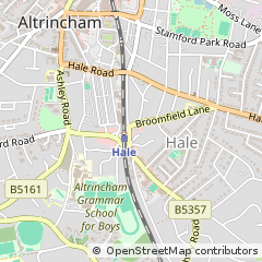 Map of Altrincham, Cheshire