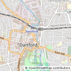 Map of Dartford, Kent