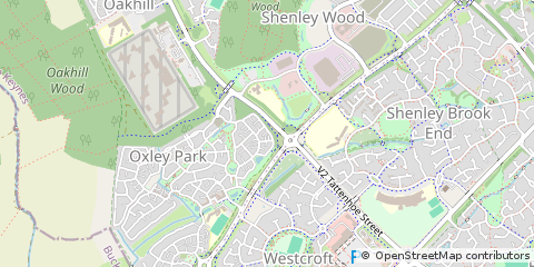 Map of Milton Keynes