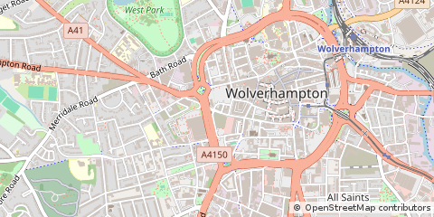 Map of Wolverhampton