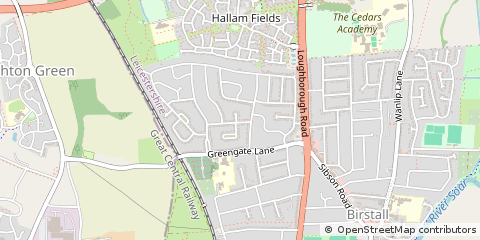 Map of Leicester
