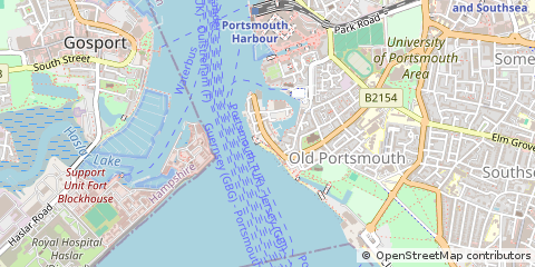 Map of Portsmouth, Hants